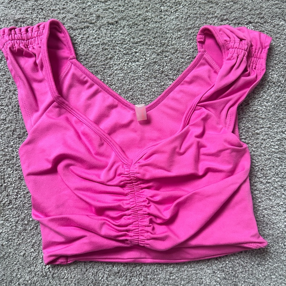 Pink Free People Movement Top